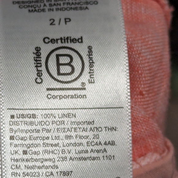 Athletha Women's Retreat Linen Pant Size 2 Petite. - Picture 13 of 13